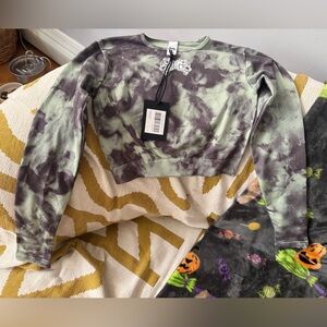 DARC SPORT Tie-Dye Long Sleeve Crop Top